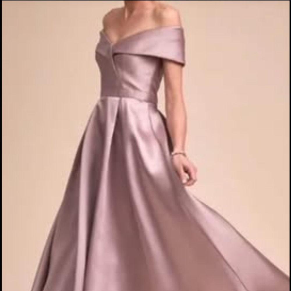 BHLDN Blush Satin Gown